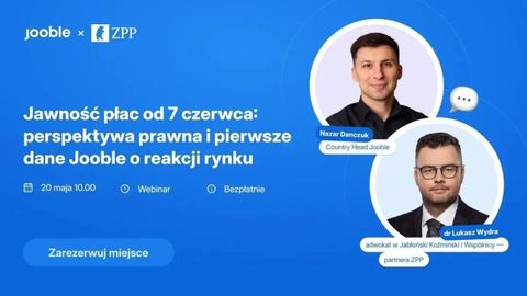 Jawność płac od 7 czerwca: perspektywa prawna i pierwsze dane Jooble o reakcji rynku