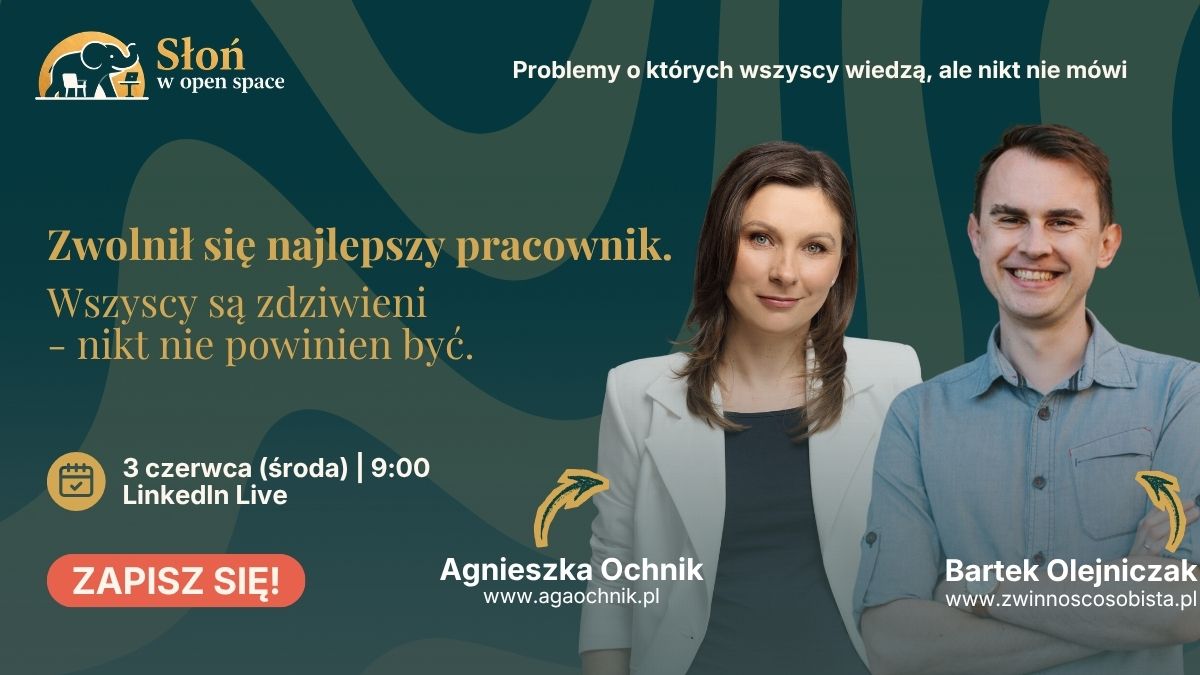 Image placed below intro section for event Zwolnił się najlepszy. Wszyscy są zaskoczeni - nikt nie powinien być/