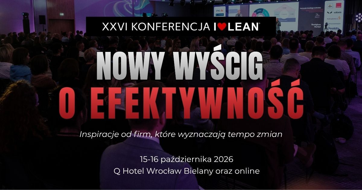 Image placed below intro section for event XXVI Konferencja I❤️LEAN