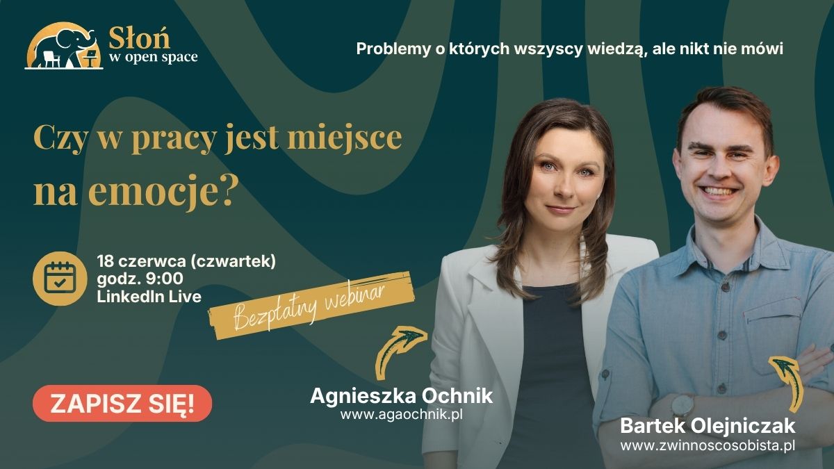 Image placed below intro section for event Czy w pracy jest miejsce na emocje? - bezpłatny webinar