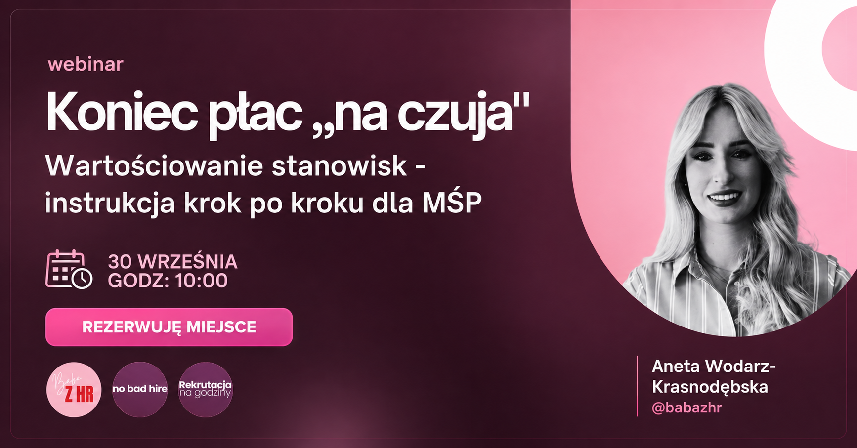Image placed below intro section for event Koniec płac „na czuja”. Wartościowanie stanowisk krok po kroku dla MŚP [bezpłatny webinar]
